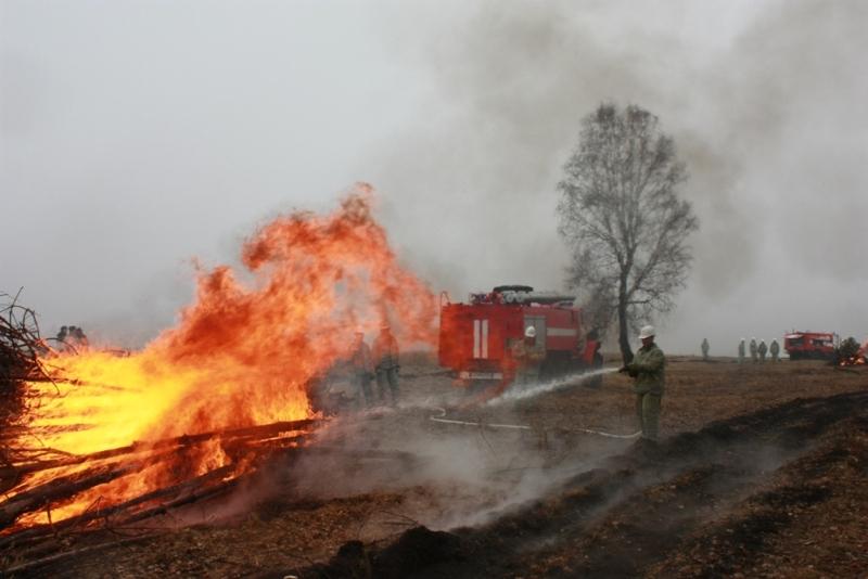Фото В Красноармейском районе едва не сгорело целое село