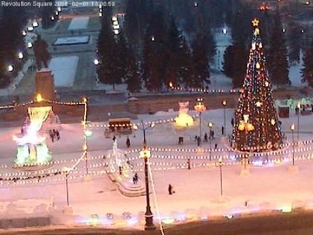 Фото Видео с главной площади Челябинска транслируется на всю планету