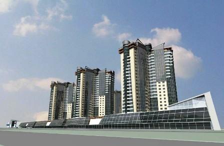 Фото В Челябинске начато строительство высотного жилого комплекса «Западный луч»