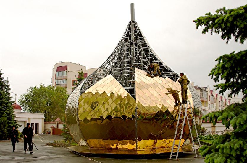 Фото На Свято-Симеоновском соборе Челябинска установят новые купола «под золото»