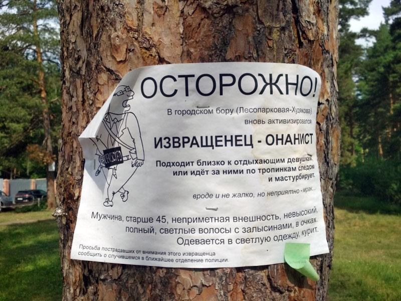 Фото Жители Челябинска видели в парке Гагарина 45-летнего извращенца