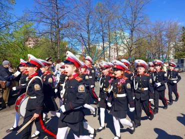 Фото Традиционный майский смотр строя и песни прошел в Курчатовском районе в преддверии Дня Победы