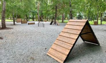Фото В Саду Победы Челябинска открылась площадка для выгула и дрессировки собак