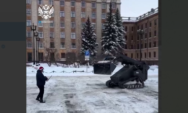 Фото Беспилотный бульдозер, разработанный в Челябинске, уберёт снег и обезвредит мины (ВИДЕО)