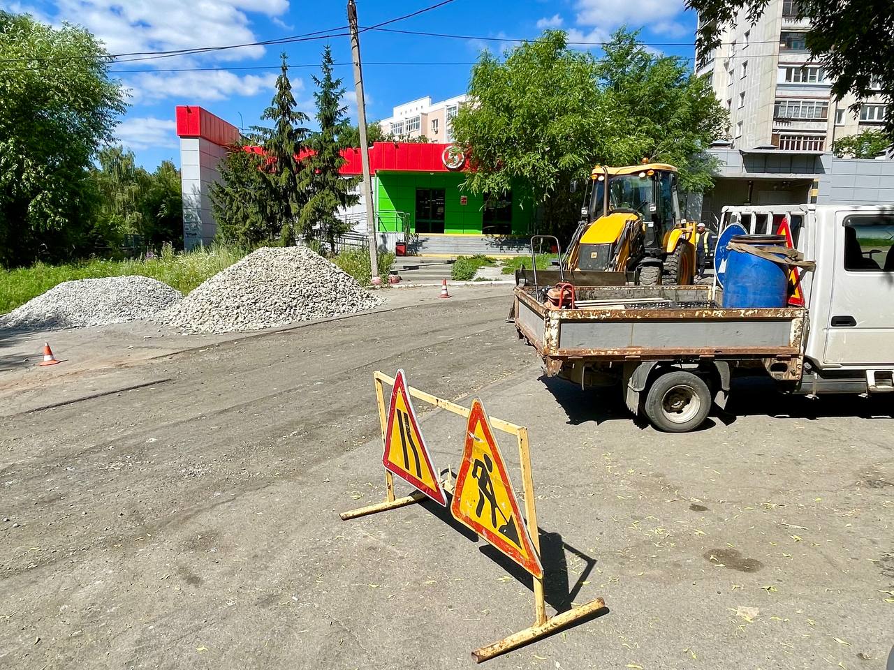 В Курчатовском районе продолжается благоустройство общественных территорий  | Урал-пресс-информ