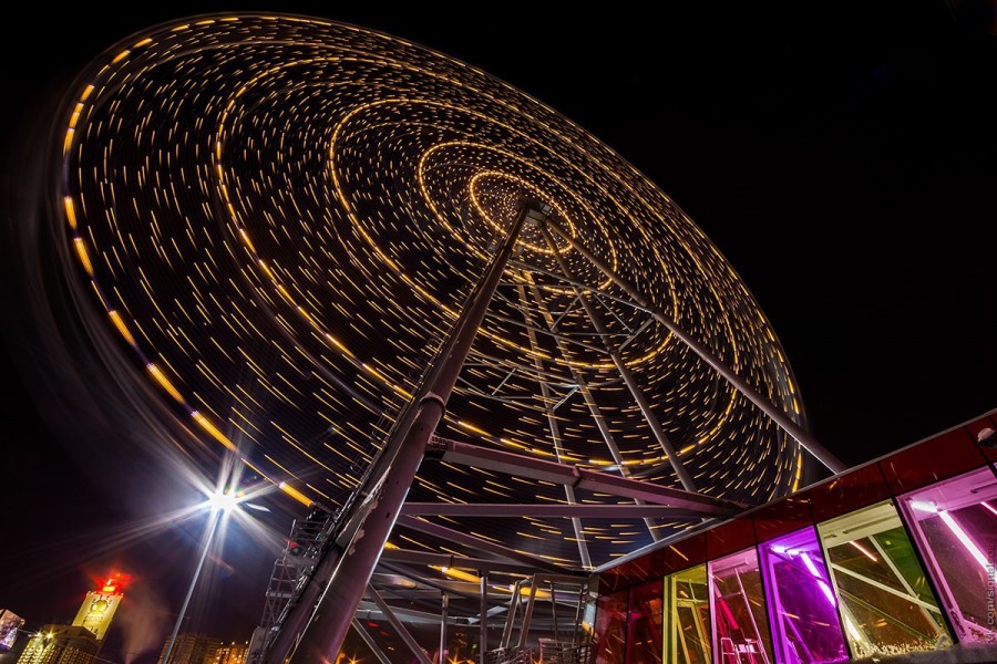 Колесо обозрения «360°» - второе по высоте колесо в России, его высота - 73 м. Аттракцион имеет 1