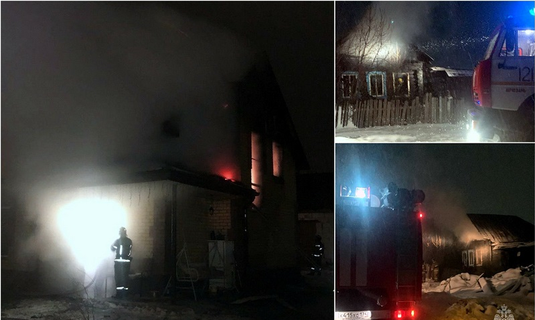 В Юрюзани (Челябинская область) поздним вечером 29 ноября на пожаре в частном жилом доме погибли 