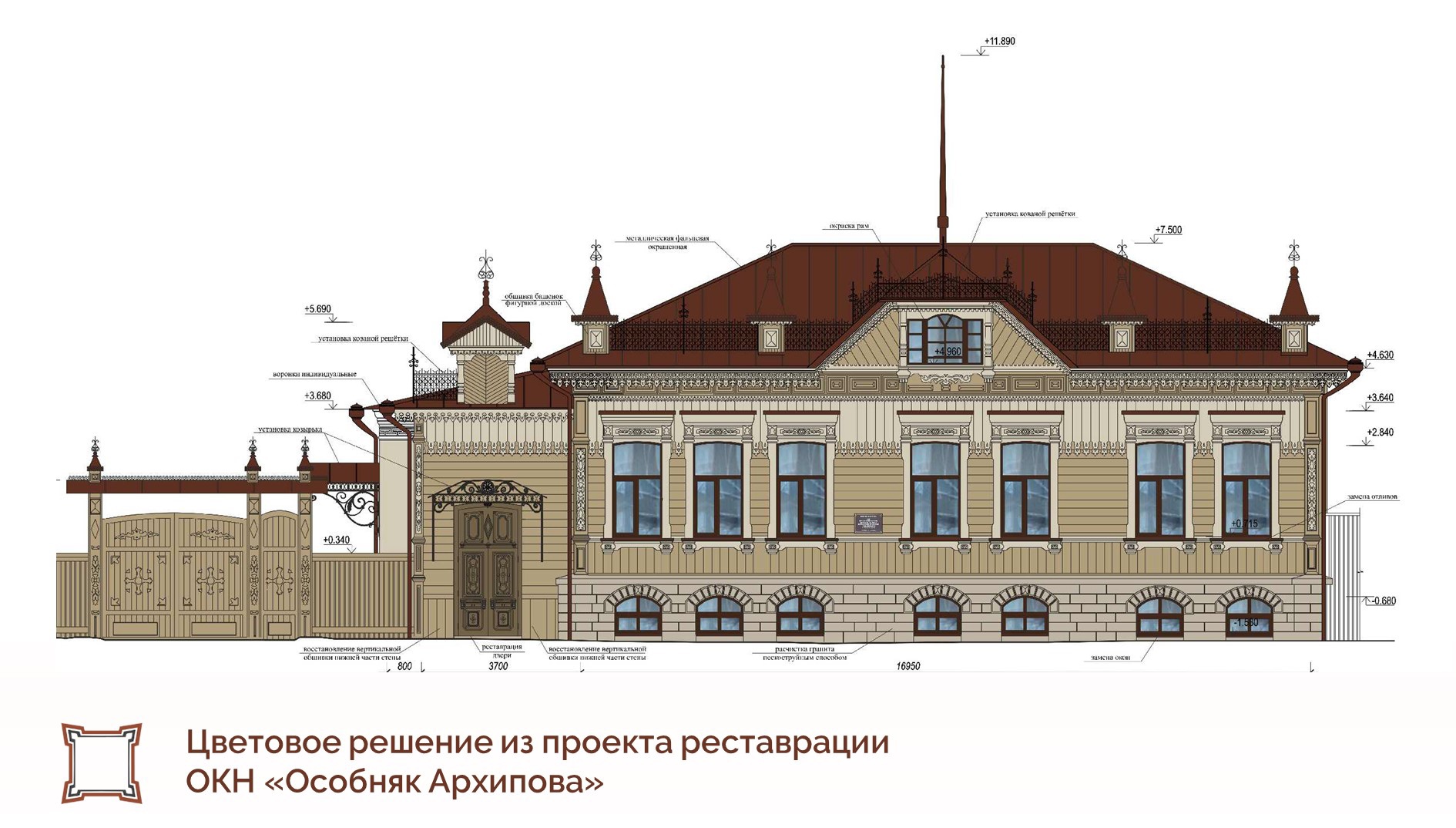 В Челябинске реставрируют старинный особняк на Труда | Урал-пресс-информ