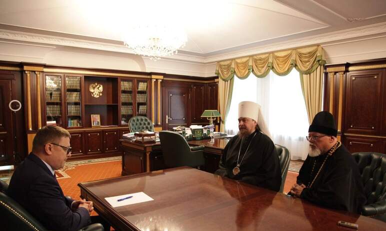 Губернатор Челябинской области Алексей Текслер провел встречу с митрополитом Челябинским и Миасск