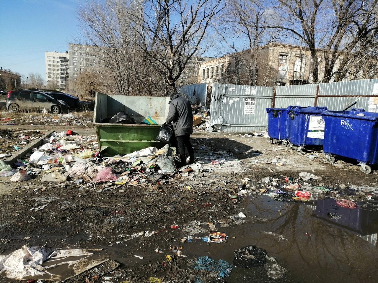 Фото свалки с бомжами