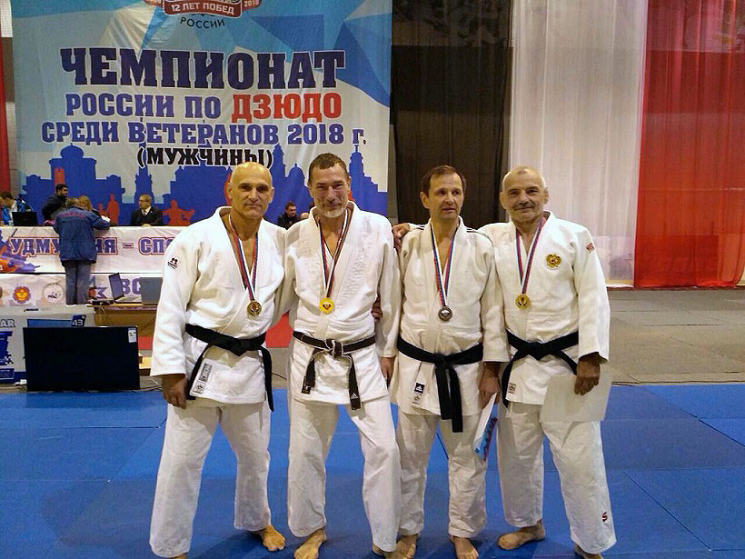 Дзюдоисты Челябинской области завоевали шесть медалей на чемпионате России по дзюдо среди ветеран