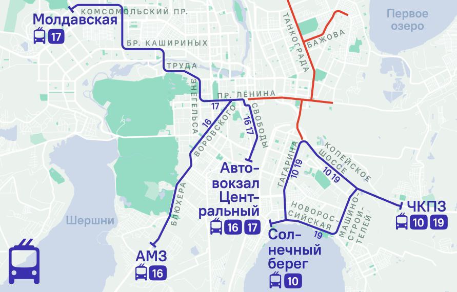 Карта автобуса 225