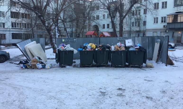 В Челябинской области погодные условия и гололед второй день осложняют работу по вывозу мусора. И