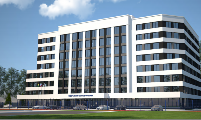 Новое восьмиэтажное административное здание для управления Федеральной налоговой службы Челябинск