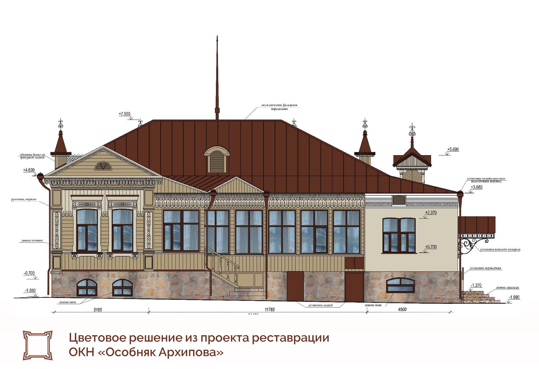 В Челябинске реставрируют старинный особняк на Труда | Урал-пресс-информ