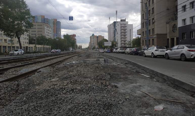 В Челябинске на улице Цвиллинга  отменили остановку трамвая «Улица Евтеева» в сторону в