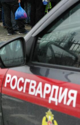 В Челябинске сотрудники Росгвардии совместно с участковым задержали вооруженного кухонным ножом п