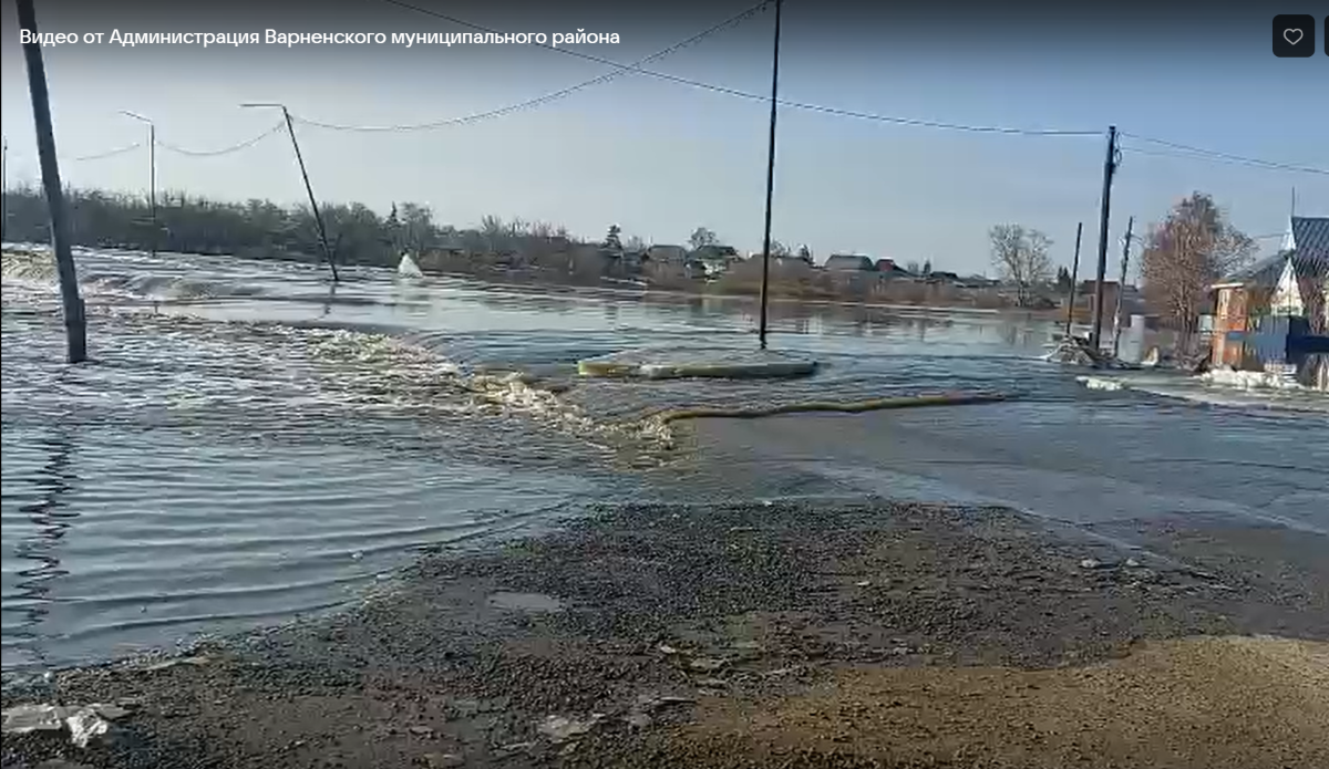 В Варненском районе за ночь поднялся уровень воды в реке Нижний Тогузак |  Урал-пресс-информ