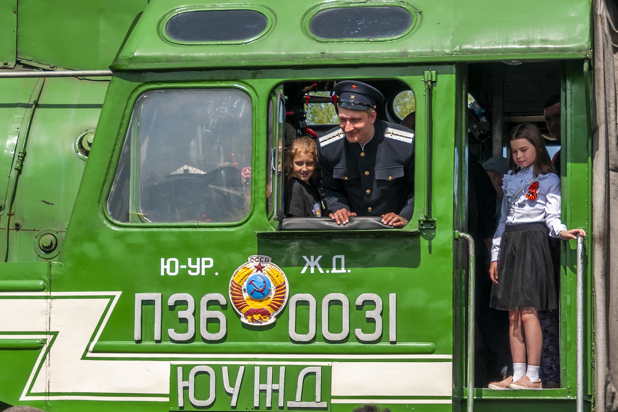 8 Мая ретро поезд в Кыштыме.