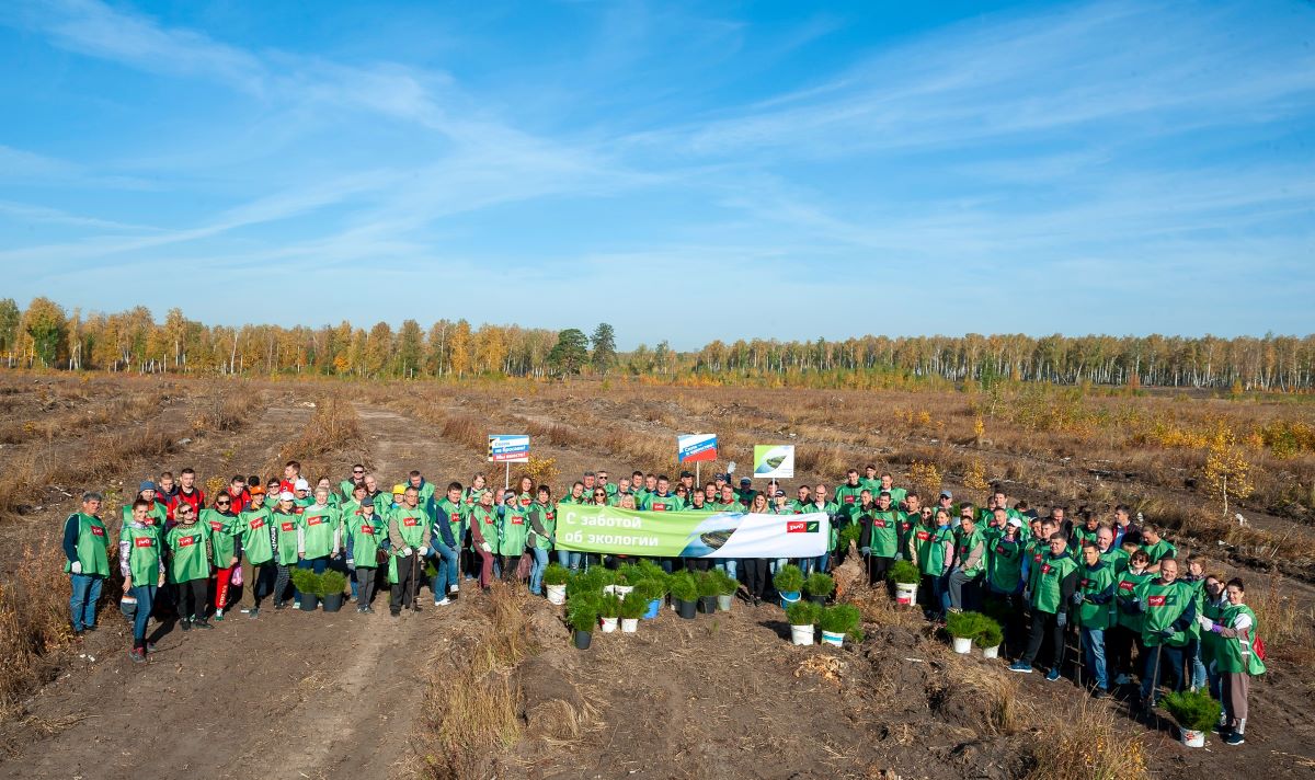 В Челябинской области сотрудники ЮУЖД высадили 19 тысяч деревьев