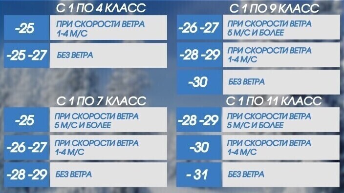 Отменены занятия в школах Челябинска, Магнитогорска, Миасса и Копейска