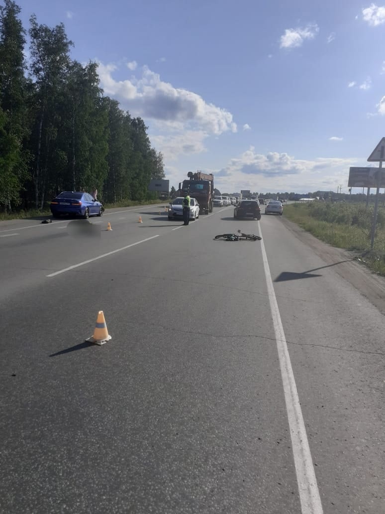 В Сосновском районе водитель «БМВ» насмерть сбил велосипедиста