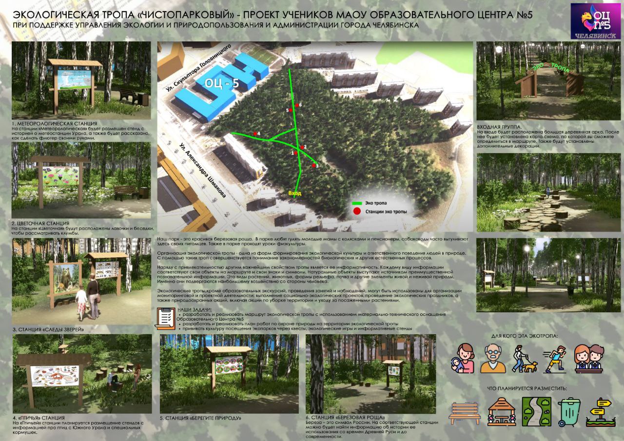 Экологическая тропа в «Парковом» будет обустроена до середины августа |  Урал-пресс-информ