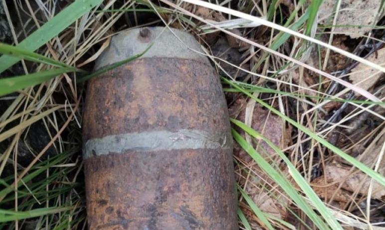 В поселке Челябинской области группе разминирования пришлось на месте уничтожить боевой снаряд XI