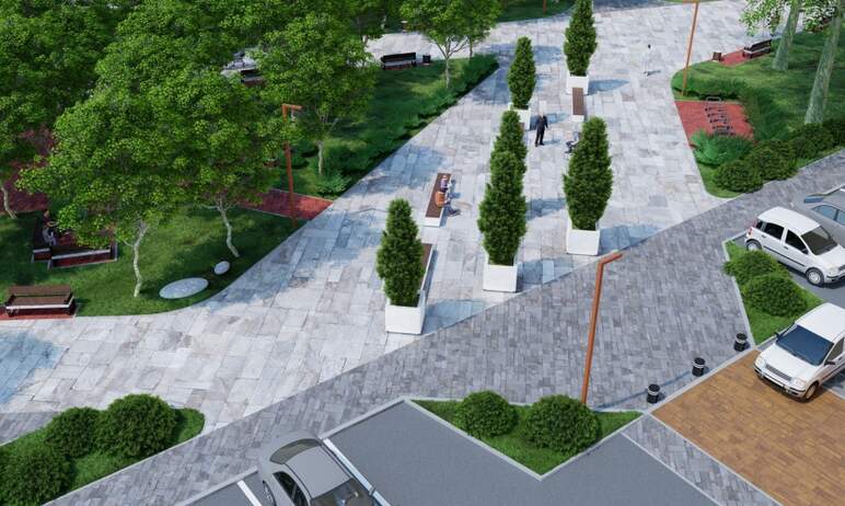 В челябинском микрорайоне «Академ Риверсайд» в этом году появится территория для пешеходов. Объек