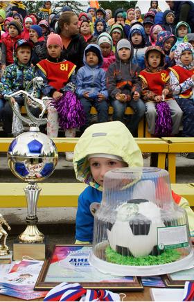 На загородной детской даче «Горный ручеёк» состоялись финальные игры по футболу среди дошкольнико