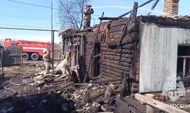 На станции Муслюмово Кунашакского муниципального района (Челябинская область) горел частный жилой