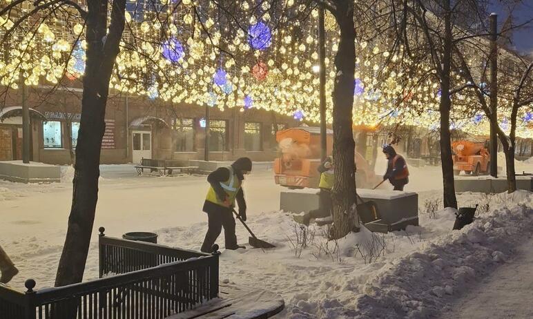 Фото В четверг снег в Челябинске чистят более полутысячи рабочих