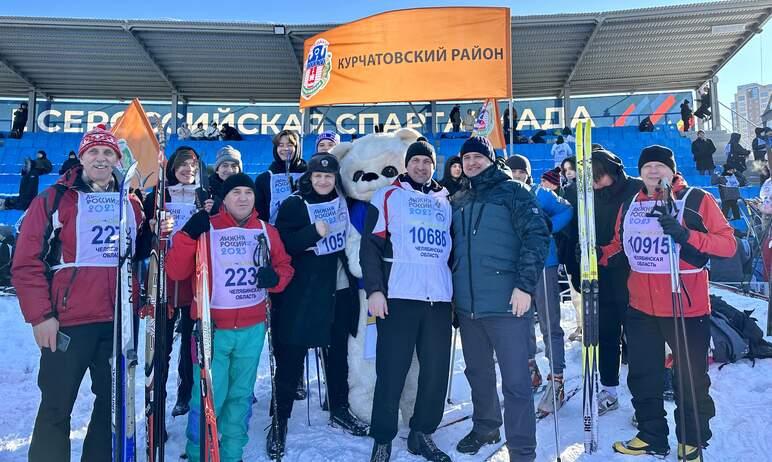 Фото Забег Курчатовского района стал одним из самых массовых на «Лыжне России»