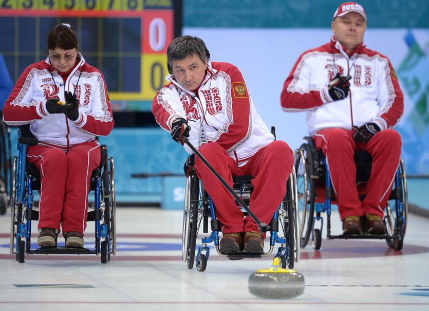 Фото Южноуральцы в составе сборной России стали серебряными призерами чемпионата мира по керлингу на колясках