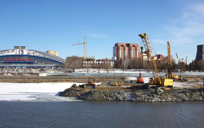 Фото Строители моста в Челябинске уверяют, что отсыпка берегов не принесет вреда реке