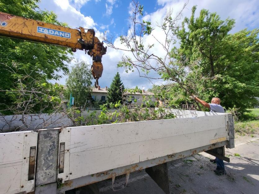 Фото В Красноармейском районе борются с последствием мощного шторма