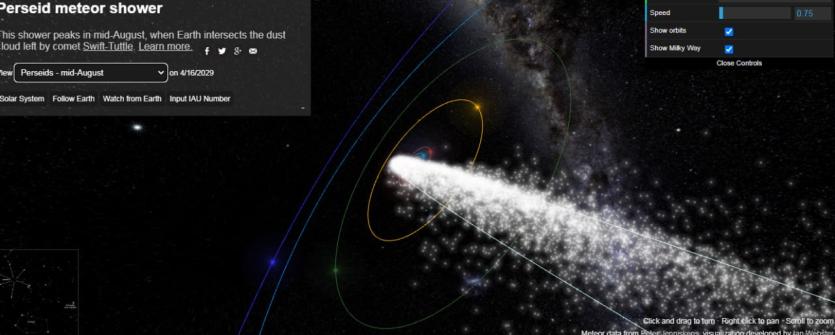 Фото Южноуральцы смогут увидеть метеорный поток Персеиды