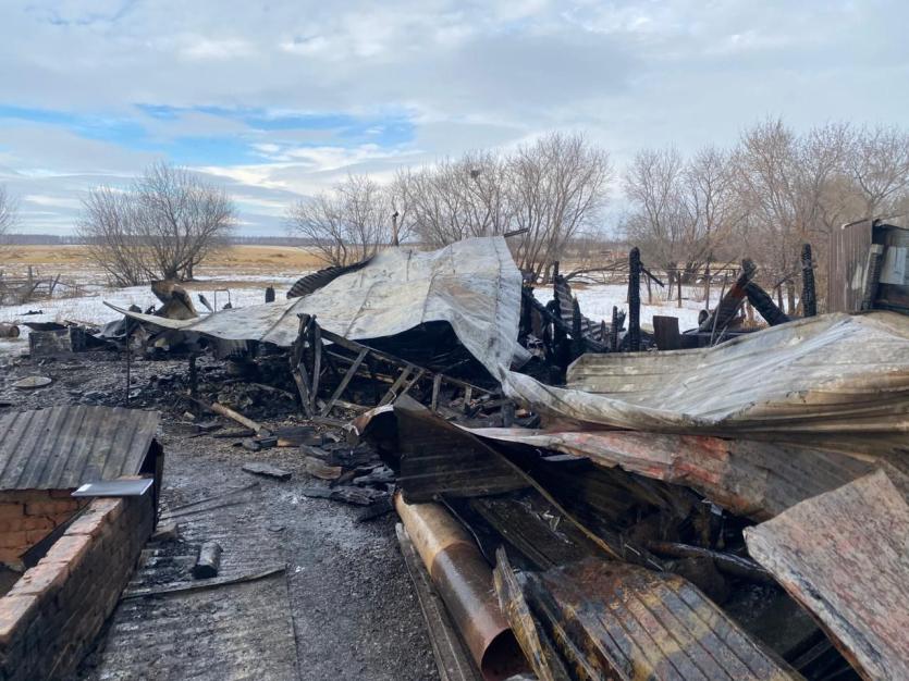 Фото По факту пожара с двумя погибшими в Сурменевском начата доследственная проверка