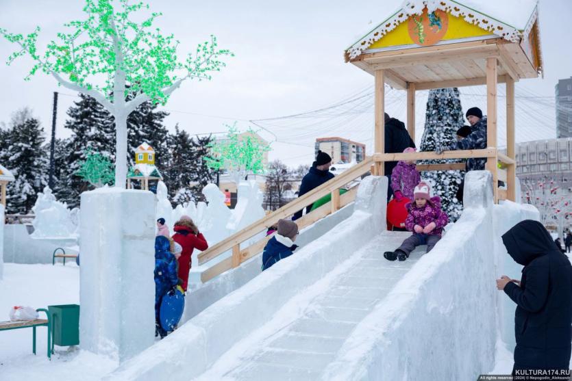 Фото Горки в ледовом городке «Остров сокровищ» и парках Челябинска закрыли из-за потепления