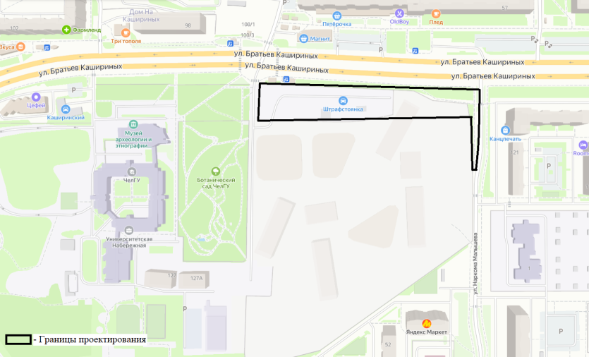 Фото   Проект благоустройства территории рядом с кампусом ЧелГУ разработают за два миллиона