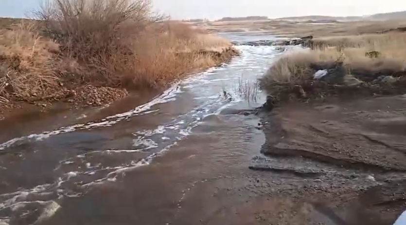 Фото В Нагайбакском районе подмыло Ольгинскую плотину, дети не пошли в школу