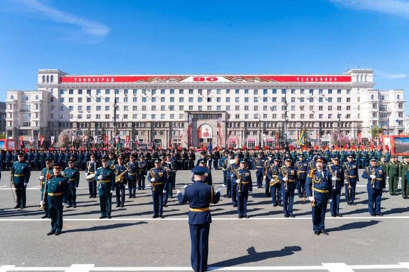 Фото В Челябинске прошла генеральная репетиция парада Победы