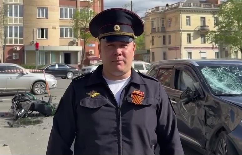 Фото В Челябинске мотоциклист погиб в столкновении с «Мицубиси»