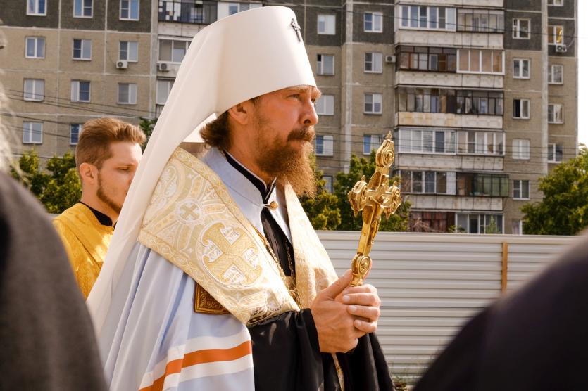 Фото Духовенство Челябинской епархии освятило место строительства памятника Собора Архистратига Михаила