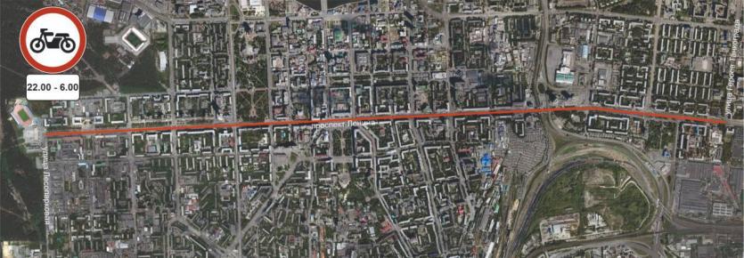 Фото На проспекте Ленина в Челябинске запретили ночную езду мотоциклистов