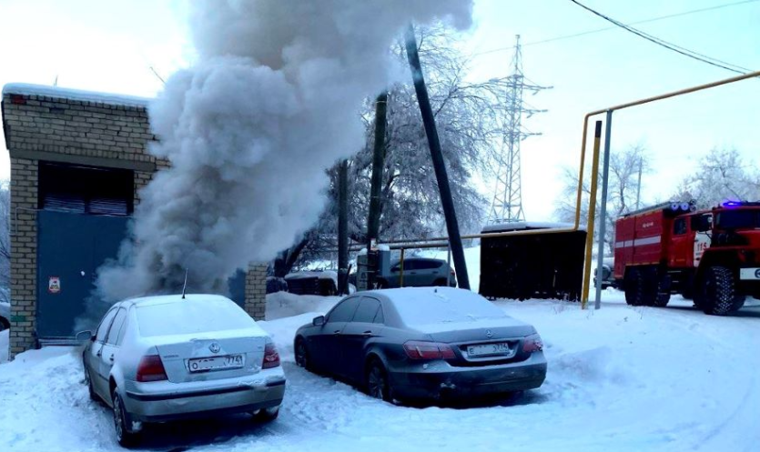 Фото В Вишневогорске огнеборцы тушили Volkswagen Bora