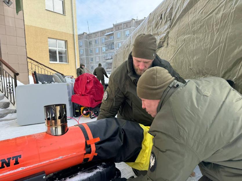 Фото В Карабаше ликвидируют новый порыв на тепломагистрали