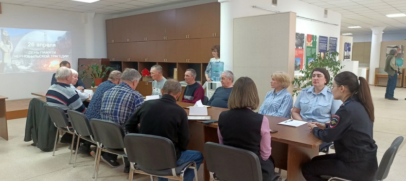 Фото В Ашинском районе полицейские встретились с ликвидаторами последствий аварии на ЧАЭС