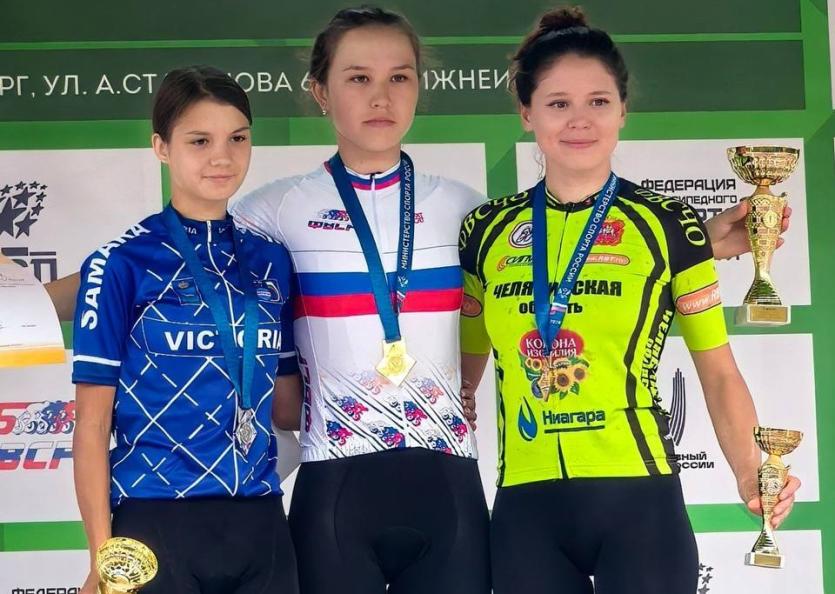 Фото  Кристина Ильина из Челябинской области завоевала «бронзу» чемпионата России по маунтинбайку  