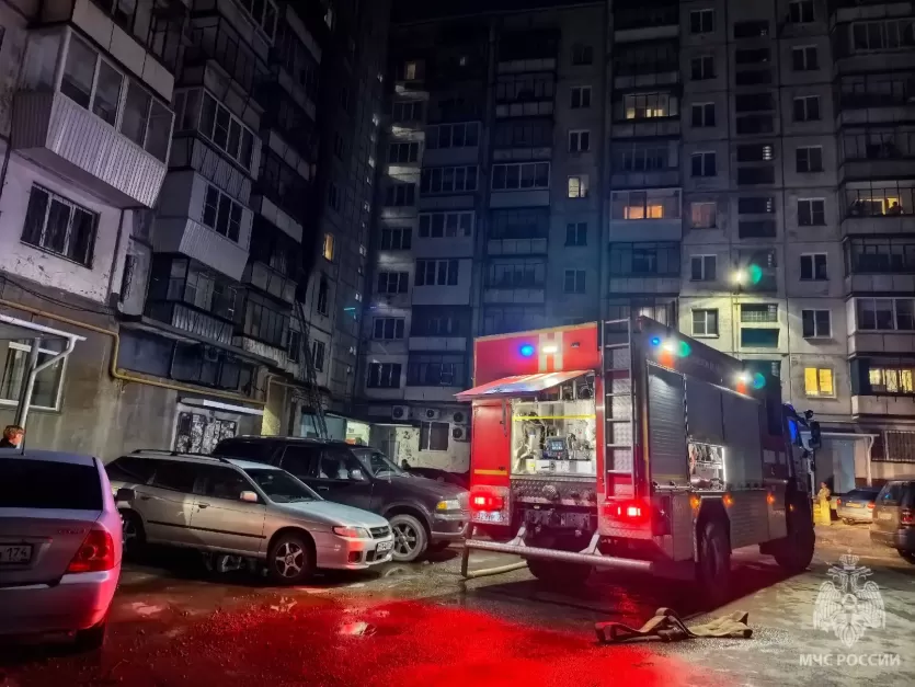 Фото В Челябинске на пожаре спасли пятерых детей